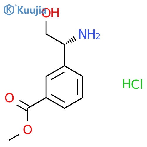 (R)-Methyl 3-(1-amino-2-hydroxyethyl)benzoate hydrochloride structure