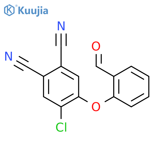 1,2-Benzenedicarbonitrile, 4-chloro-5-(2-formylphenoxy)- structure