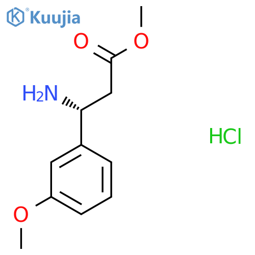 METHYL (3R)-3-AMINO-3-(3-METHOXYPHENYL)PROPANOATE HYDROCHLORIDE structure