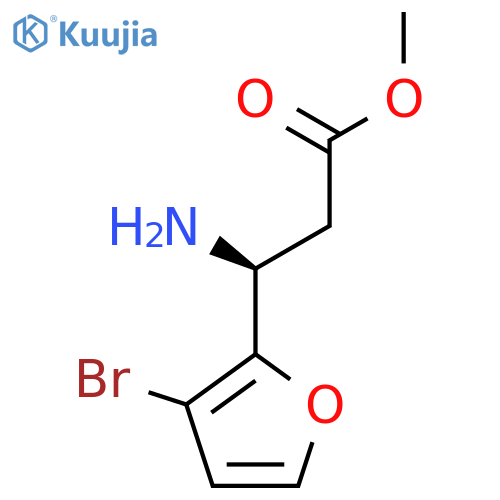 methyl (3S)-3-amino-3-(3-bromofuran-2-yl)propanoate structure