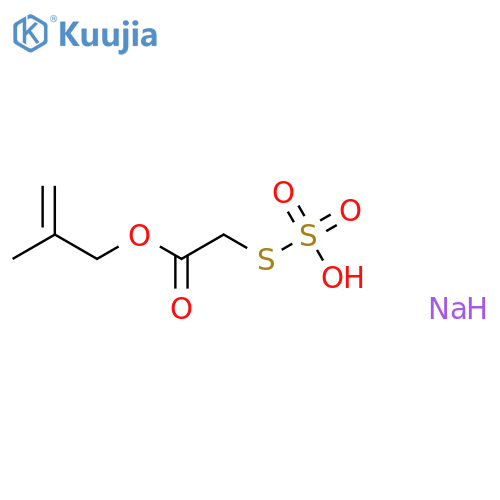 Acetic acid, (sulfothio)-, 1-(2-methyl-2-propenyl) ester, sodium salt (9CI) structure