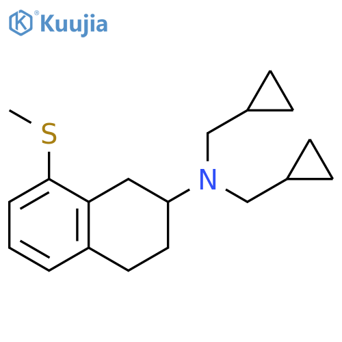 2-Naphthalenamine,N,N-bis(cyclopropylmethyl)-1,2,3,4-tetrahydro-8-(methylthio)- structure