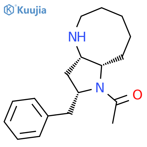 1-((2R,3AS,9aR)-2-Benzyl-decahydro-1,4-diaza-cyclopentacycloocten-1-yl)-ethanone structure