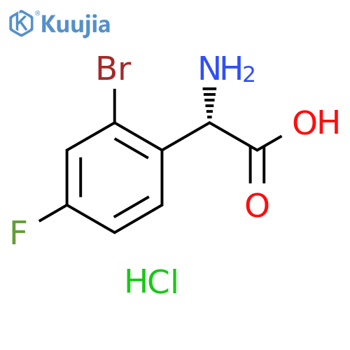 L-2-(O-BROMO-P-FLUOROPHENYL)GLYCINE HYDROCHLORIDE structure