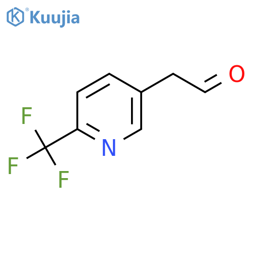 2-6-(trifluoromethyl)pyridin-3-ylacetaldehyde structure
