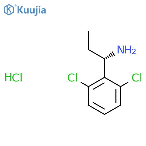 (1S)-1-(2,6-Dichlorophenyl)propan-1-amine;hydrochloride structure