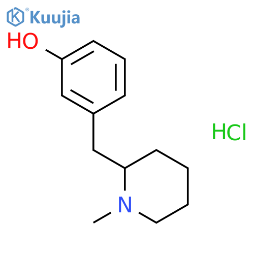 Phenol, 3-[(1-methyl-2-piperidinyl)methyl]-, hydrochloride, (±)- structure