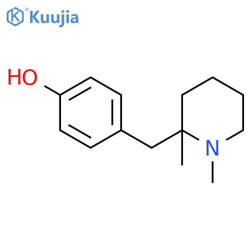 Phenol, 4-[(1,2-dimethyl-2-piperidinyl)methyl]-, (±)- structure