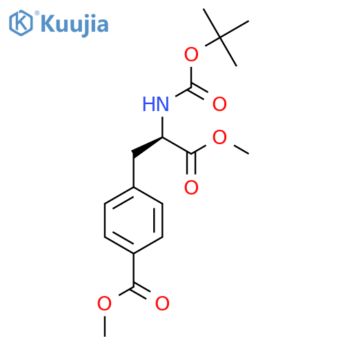 (R)-Methyl 4-(2-(boc-amino)-3-methoxy-3-oxopropyl)benzoate structure