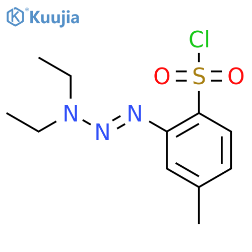 2-(3,3-Diethyl-1-triazenyl)-4-methylbenzenesulfonyl chloride structure