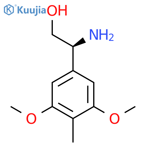 (2S)-2-amino-2-(3,5-dimethoxy-4-methylphenyl)ethan-1-ol structure