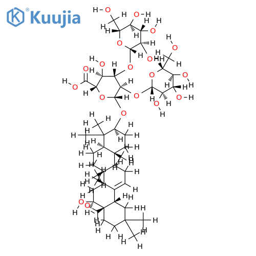 gummosogenin 3-O-beta-glucopyranosyl-(1->2)-[beta-glucopyranosyl-(1->3)]-beta-glucuronopyranoside structure