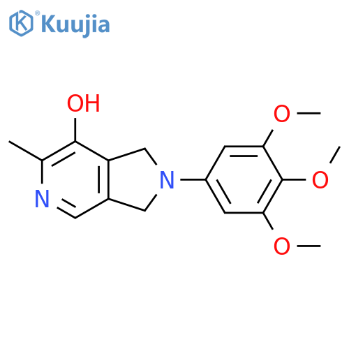 1H-Pyrrolo[3,4-c]pyridin-7-ol, 2,3-dihydro-6-methyl-2-(3,4,5-trimethoxyphenyl)- structure