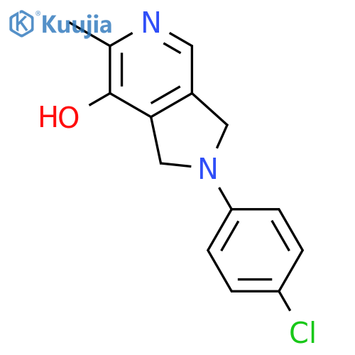 1H-Pyrrolo[3,4-c]pyridin-7-ol, 2-(4-chlorophenyl)-2,3-dihydro-6-methyl- structure