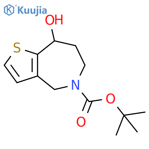 Tert-Butyl 8-Hydroxy-7,8-Dihydro-4H-Thieno[3,2-C]Azepine-5(6H)-Carboxylate(WX141217) structure