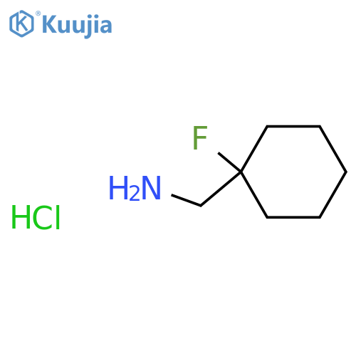 1-(1-fluorocyclohexyl)methanamine hydrochloride structure