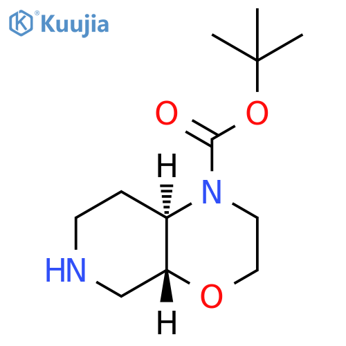 tert-butyl trans-2,3,4a,5,6,7,8,8a-octahydropyrido[3,4-b][1,4]oxazine-1-carboxylate structure