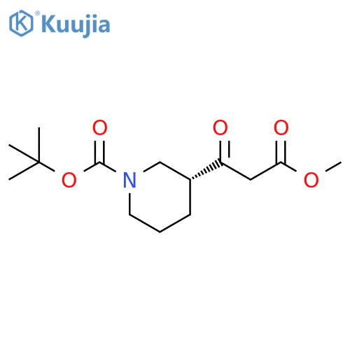 (R)-Tert-Butyl 3-(3-Methoxy-3-Oxopropanoyl)Piperidine-1-Carboxylate structure