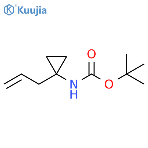 tert-butyl 1-allylcyclopropylcarbamate structure