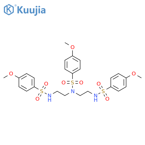 Benzenesulfonamide,4-methoxy-N,N-bis[2-[[(4-methoxyphenyl)sulfonyl]amino]ethyl]- structure