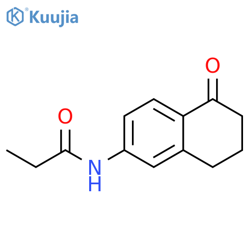 Propanamide, N-(5,6,7,8-tetrahydro-5-oxo-2-naphthalenyl)- structure