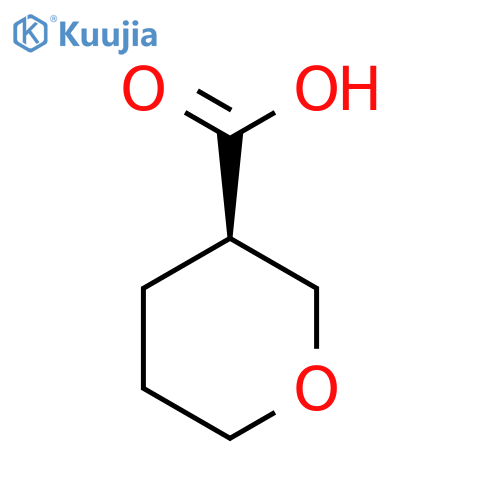 (3R)-oxane-3-carboxylic acid structure