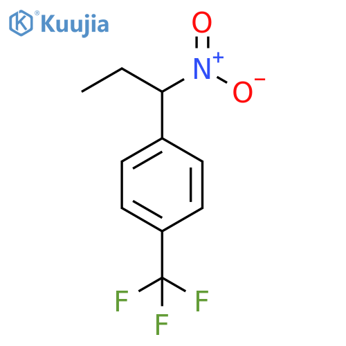 Benzene, 1-(1-nitropropyl)-4-(trifluoromethyl)- structure