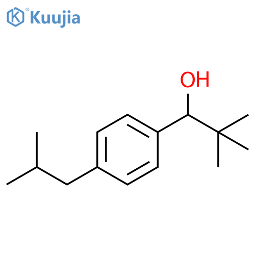 1-(4-isobutylphenyl)-2,2-dimethylpropan-1-ol structure