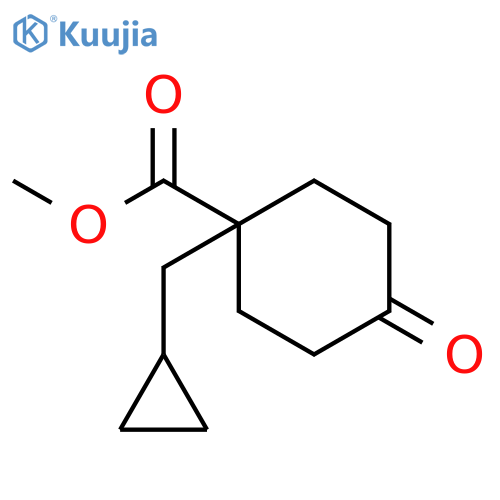 Methyl 1-(cyclopropylmethyl)-4-oxocyclohexanecarboxylate structure