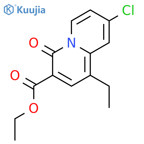 Ethyl 8-chloro-1-ethyl-4-oxo-4H-quinolizine-3-carboxylate structure