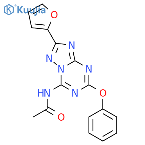 Acetamide,N-[2-(2-furanyl)-5-phenoxy[1,2,4]triazolo[1,5-a][1,3,5]triazin-7-yl]- structure