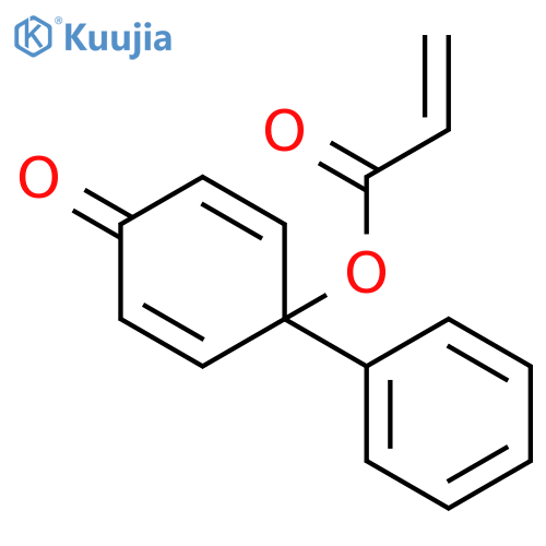 2-Propenoic acid, 4-oxo-1-phenyl-2,5-cyclohexadien-1-yl ester structure