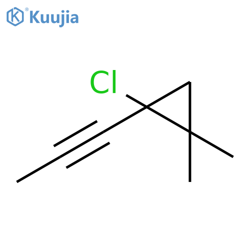 Cyclopropane, 1-chloro-2,2-dimethyl-1-(1-propynyl)- structure