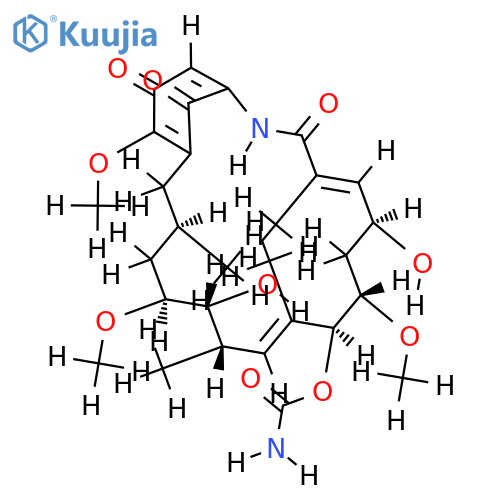 (4S)-4,5-dihydro-4-hydroxygeldanamycin structure