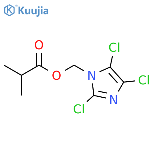 Propanoic acid, 2-methyl-, (2,4,5-trichloro-1H-imidazol-1-yl)methyl ester structure