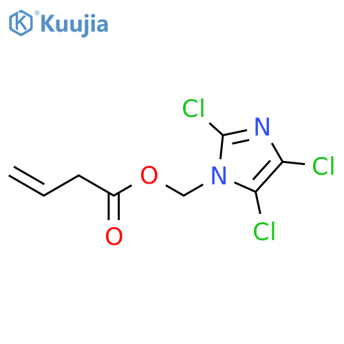 3-Butenoic acid, (2,4,5-trichloro-1H-imidazol-1-yl)methyl ester structure
