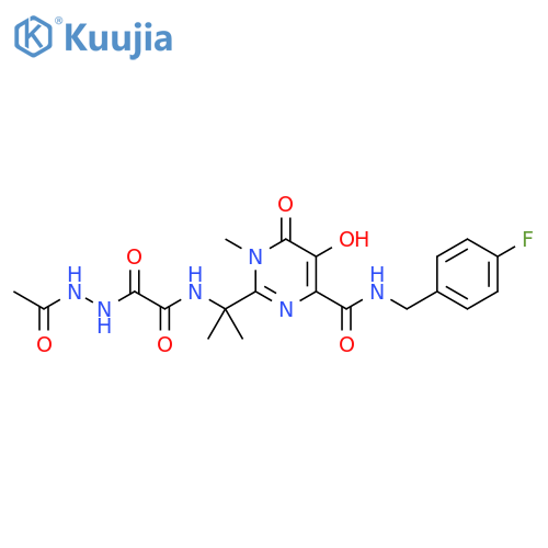 2-Des(5-methyl-1,3,4-oxadiazole-2-carboxamide) 2-(2-(2-Acetylhydrazinyl)-2-oxoacetamide) Raltegravir structure