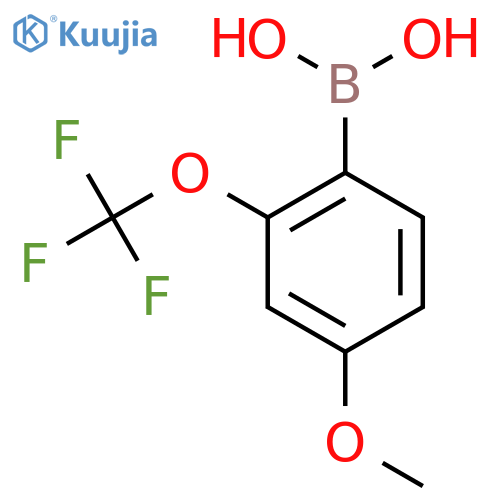 4-Methoxy-2-(trifluoromethoxy)phenylboronic acid structure