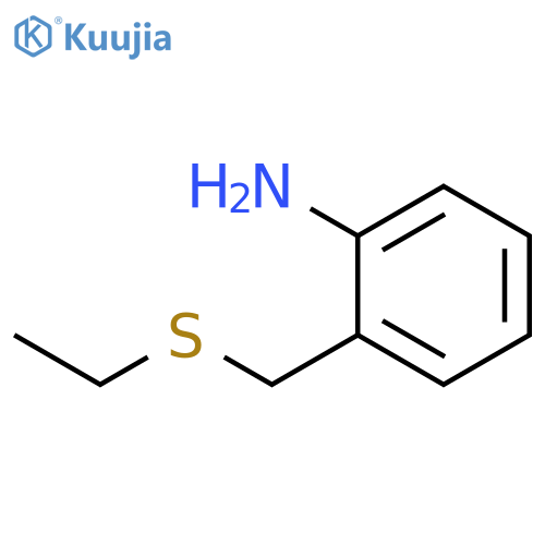 Benzenamine, 2-[(ethylthio)methyl]- structure