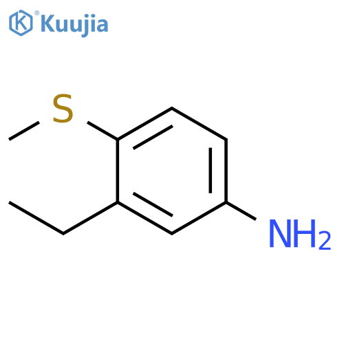 Benzenamine, 3-ethyl-4-(methylthio)- structure