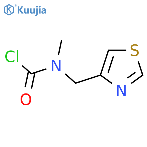 N-methyl-n-(1,3-thiazol-4-ylmethyl)carbamoyl chloride structure