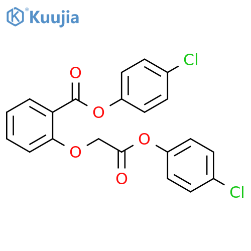 Benzoic acid, 2-[2-(4-chlorophenoxy)-2-oxoethoxy]-, 4-chlorophenylester structure