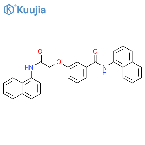 Benzamide, N-1-naphthalenyl-3-[2-(1-naphthalenylamino)-2-oxoethoxy]- structure