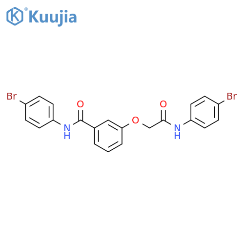 Benzamide,N-(4-bromophenyl)-3-[2-[(4-bromophenyl)amino]-2-oxoethoxy]- structure