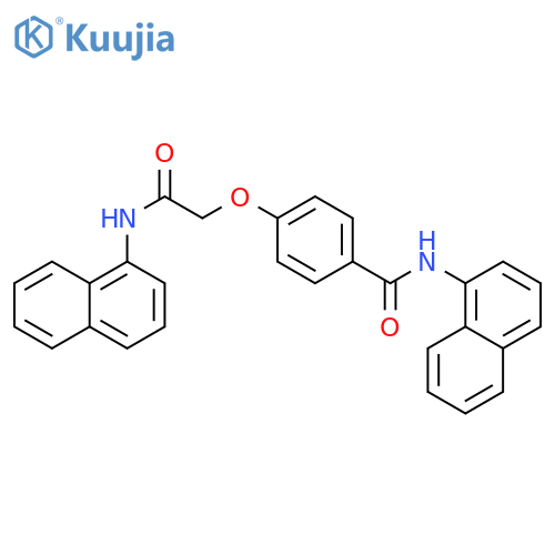 Benzamide, N-1-naphthalenyl-4-[2-(1-naphthalenylamino)-2-oxoethoxy]- structure
