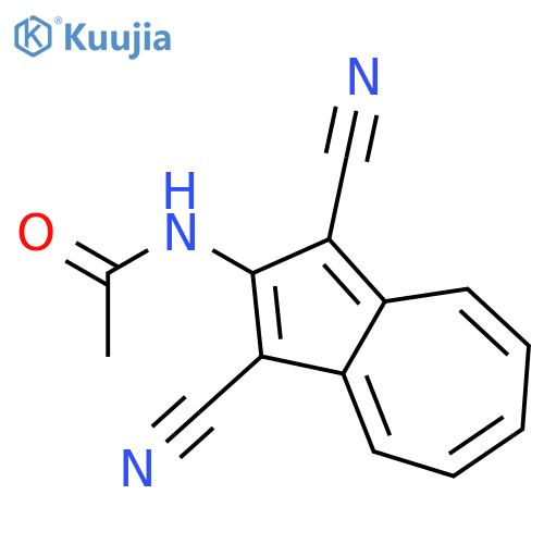 Acetamide, N-(1,3-dicyano-2-azulenyl)- structure