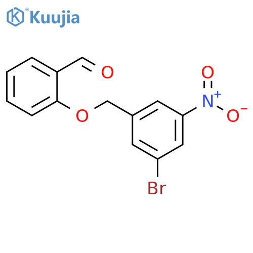 Benzaldehyde, 2-[(3-bromo-5-nitrophenyl)methoxy]- structure