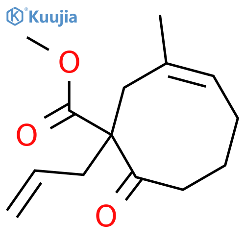 3-Cyclooctene-1-carboxylic acid, 3-methyl-8-oxo-1-(2-propenyl)-,methyl ester structure