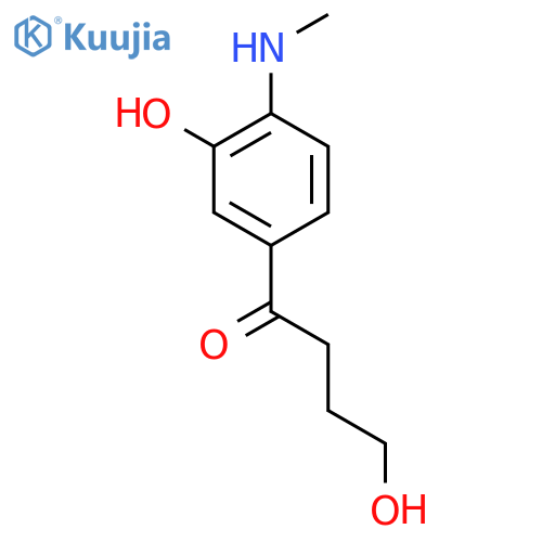 1-Butanone, 4-hydroxy-1-[3-hydroxy-4-(methylamino)phenyl]- structure
