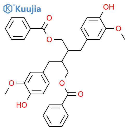 3,3'-Dimethoxy-8,8'-lignan-4,4',9,9'-tetrol; (8S,8'S)-form, 9,9'-Dibenzoyl structure